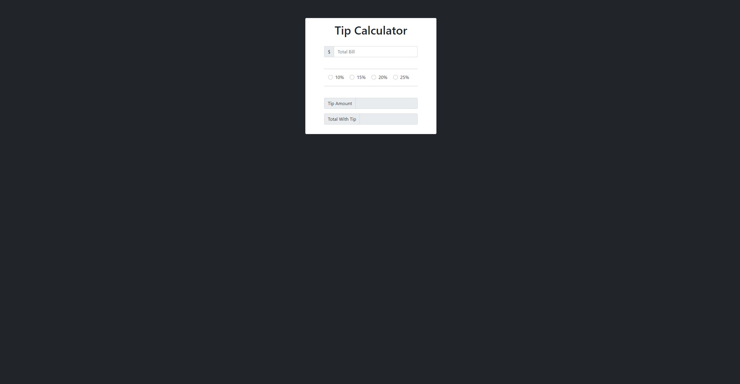 tipcalculator example